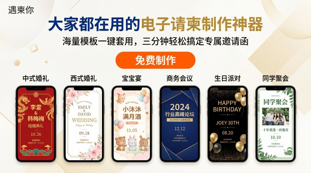 幼儿园亲子请柬不用花钱做！萌趣电子邀请函一键搞定